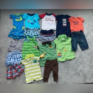 Assorted Baby Boy 0-3M Clothing Bundle Summer Baby Outfits Rompers Swimsuit